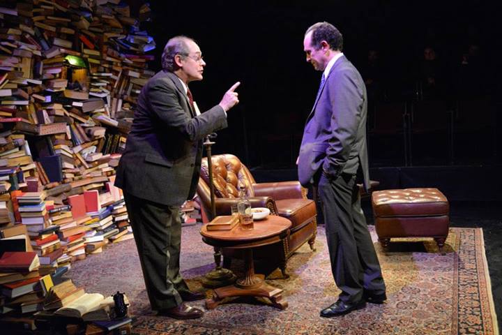 Joel Colodner as Solomon Galkin and Jeremiah Kissel as Bernard Madoff in IMAGINING MADOFF by Deborah Margolin. Photos by Andrew Brilliant / Brilliant Pictures