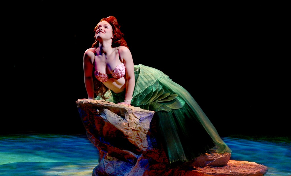 Adrienne Eller as Ariel in North Shore Music Theatre's Production of Disney's THE LITTLE MERMAID running July 8 - 27, 2014. Photo©Paul Lyden 