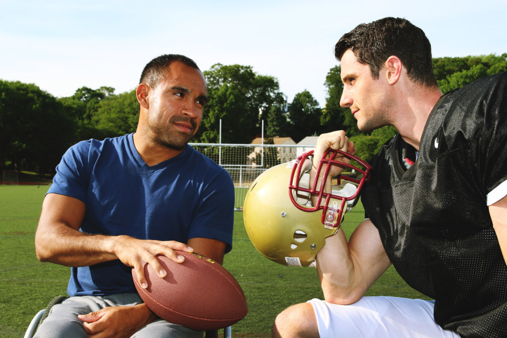 Marlon Shepard as Mike and Alex Molina as Young Mike. (Photo by Mona Maruyama)