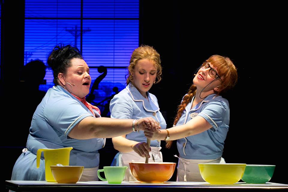 Keala Settle, Jessie Mueller, and Jeanna de Waal in Waitress. Photo: Evgenia Eliseeva